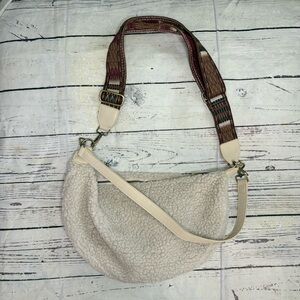 Boho Cream Sherpa Shoulder Bag Anthropologie